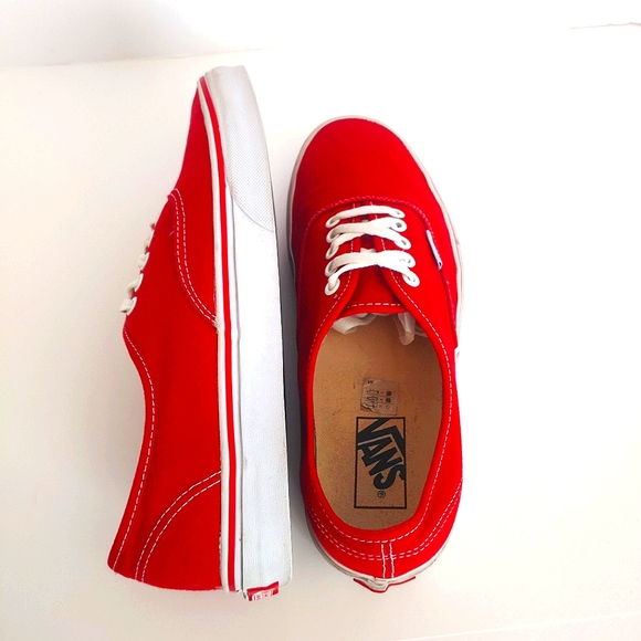VANS/Vans Era Authentic Canvas Shoes/Red/Unisex Sizing/Women's 9.5 - Picture 5 of 8